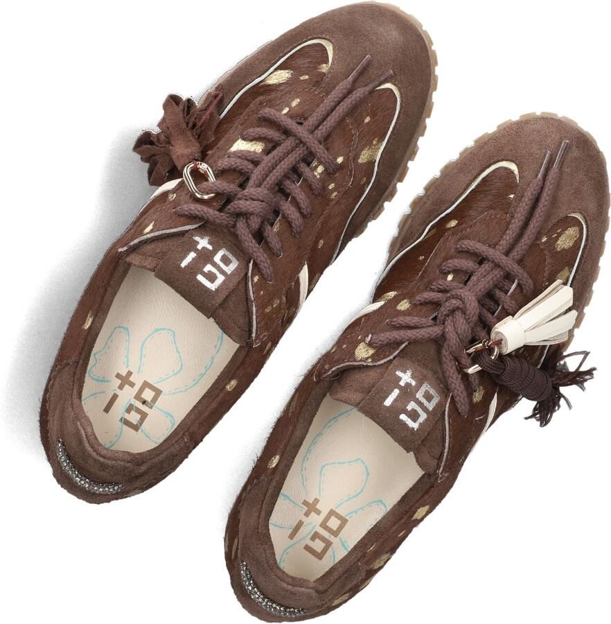 GIO+ Lage Sneakers Dames Cielo Bruin - Foto 2