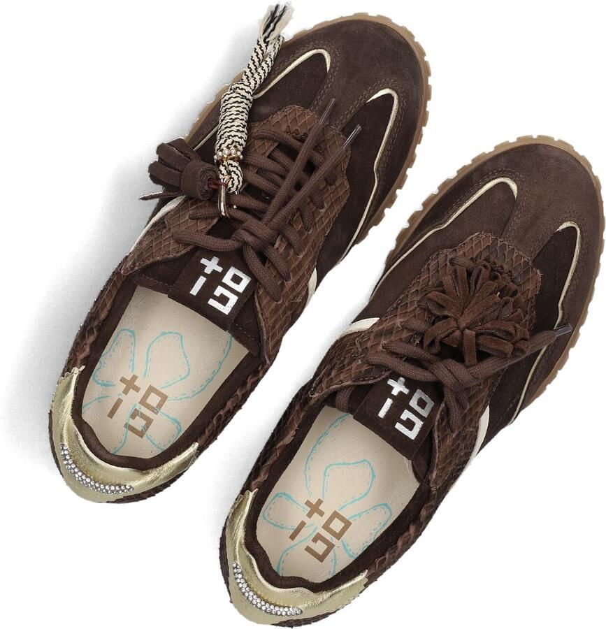 GIO+ Lage Sneakers Dames Cielo Bruin - Foto 2