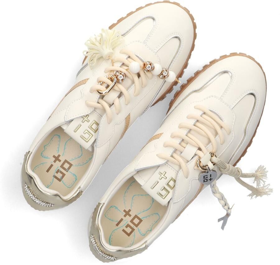 GIO+ Lage Sneakers Dames Cielo Leer Wit - Foto 2