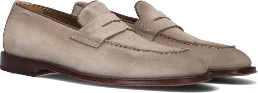 Giorgio Beige Suède Loafers met Decoratieve Band Beige Heren