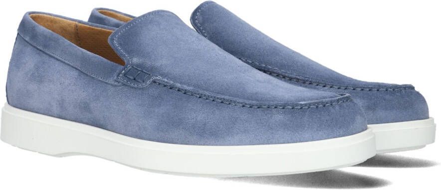 Giorgio Blauwe Suède Loafers met Sportieve Look Blue Heren