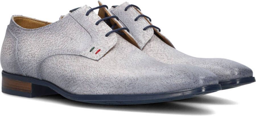 Giorgio Heren Formele Schoenen Stijlvol Blauw Leer Blue Heren