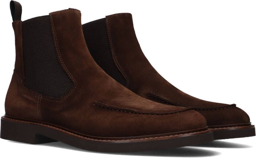 Giorgio Bruine Chelsea Boots met Elastische Panelen Brown Heren