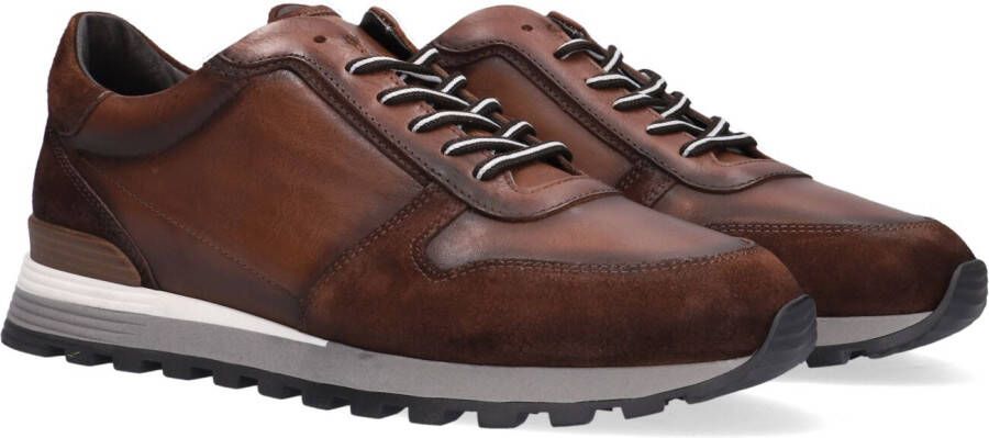 Giorgio Sneaker Boy Ohio Donkerbruin Schoen cm Suede Leer Heren Veterschoenen