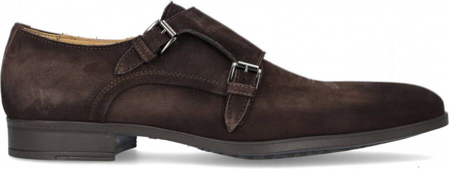 Giorgio Amalfi Schoen Monk Strap Bruin Suede Schoen cm Suede Heren Gespschoenen Double monk strap - Foto 2