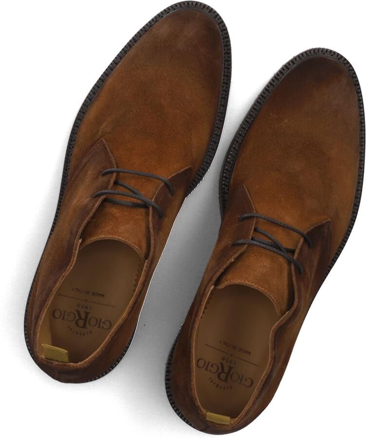GIORGIO Veterboots Heren 54001 Maat: 40 Materiaal: Suède Kleur: Cognac - Foto 2