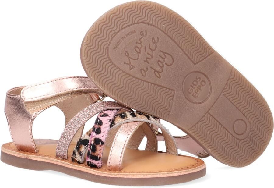 Gioseppo leren sandalen met glitters roségoud - Foto 2