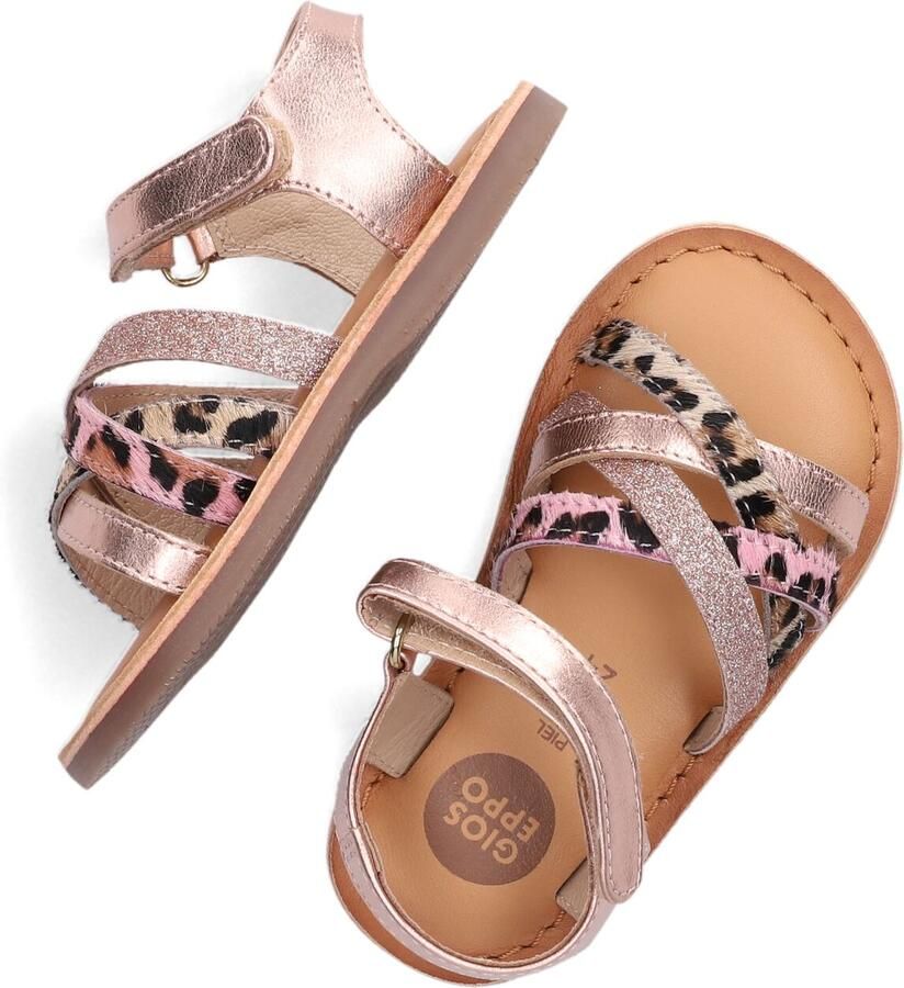 Gioseppo leren sandalen met glitters roségoud - Foto 3