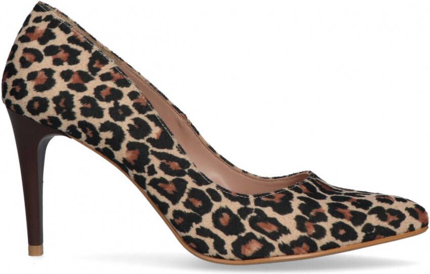 Giulia Pumps Luipaard bruin Textiel Dames let op valt maat kleiner