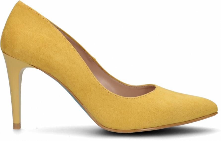 Giulia Dames Pumps in Imitatie suede (Geel)