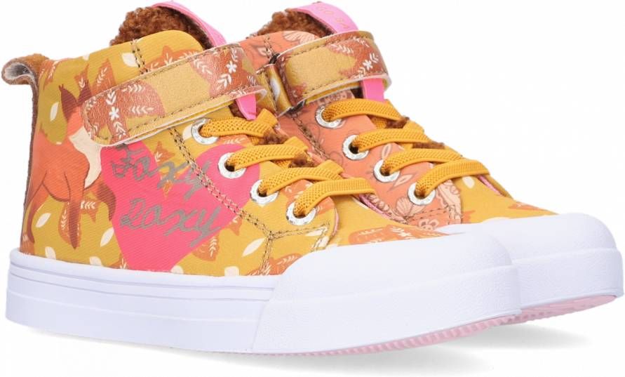 Go Bananas Oranje Hoge Sneaker Foxyroxy