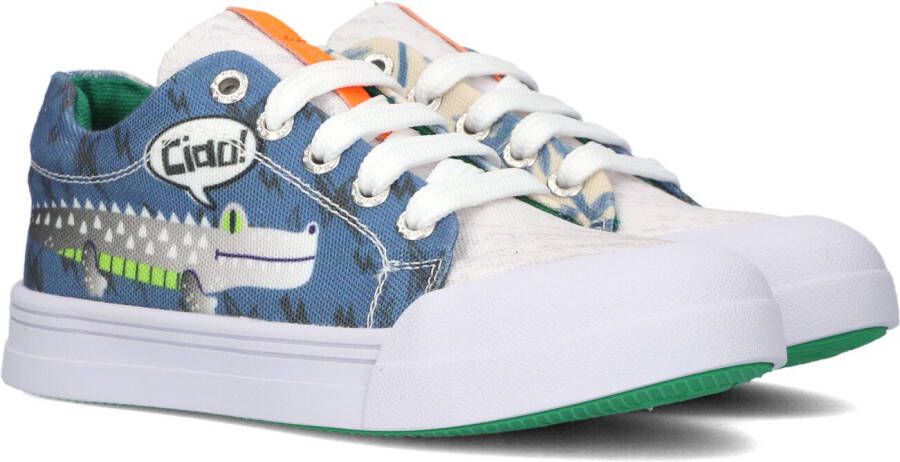 Go Banana's Croco sneakers blauw Jongens Textiel All over print 34