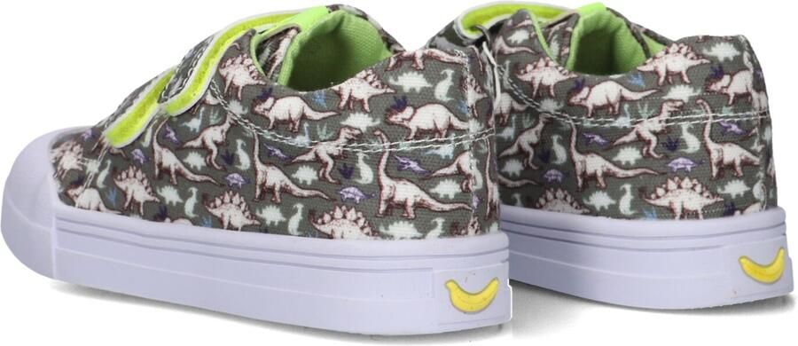 Go Banana's Go Banana S Sneaker Klittenband Green Dino Sneakers Kinderen Jongens Dark Green Canvas - Foto 8