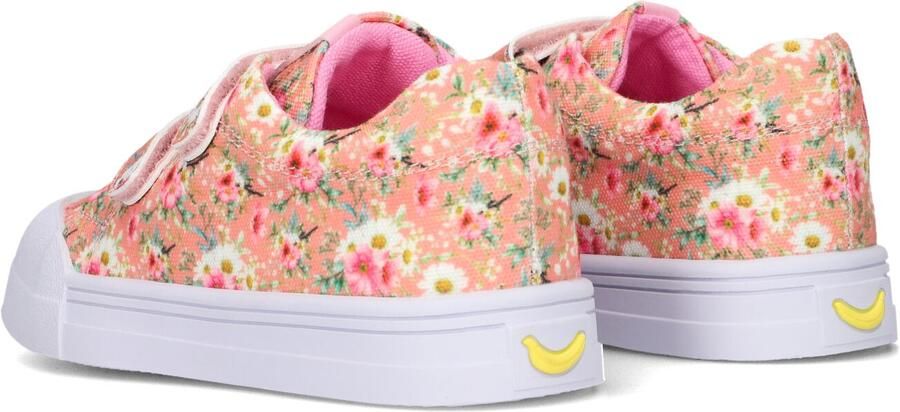 Go Banana's Go Banana S Sneaker Klittenband Peach Flowers Sneakers Kinderen Meisjes PEACH FLOWER Canvas - Foto 3