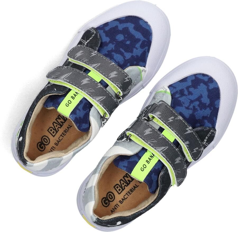 Go Banana's Sneaker Klittenband Shark Sneakers Kinderen Jongens Green Blue Canvas - Foto 3
