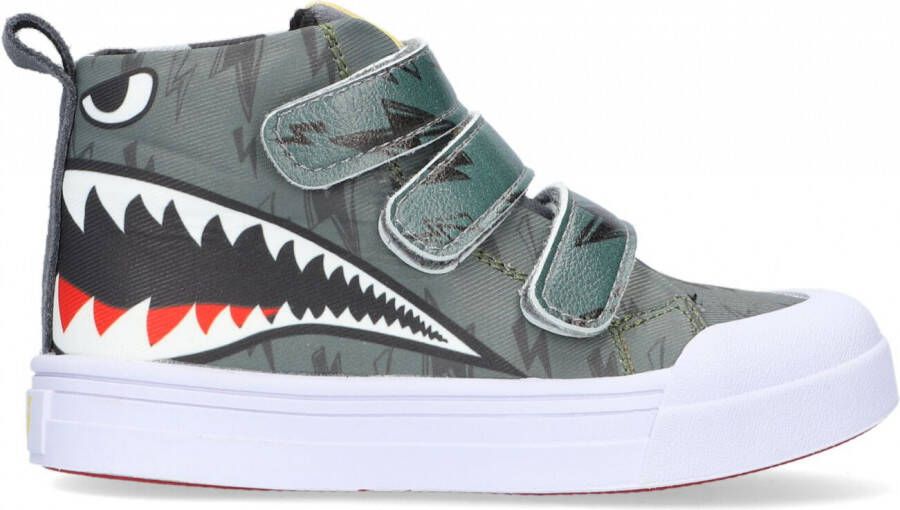 Go Bananas Sneakers | Jongens | SHARK PRINT | Canvas | Go Banana's - Foto 2