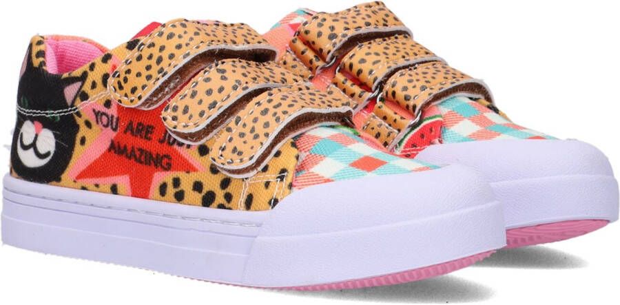 Go Banana's Sneakers Meisjes yellow orange print Canvas Go Banana'