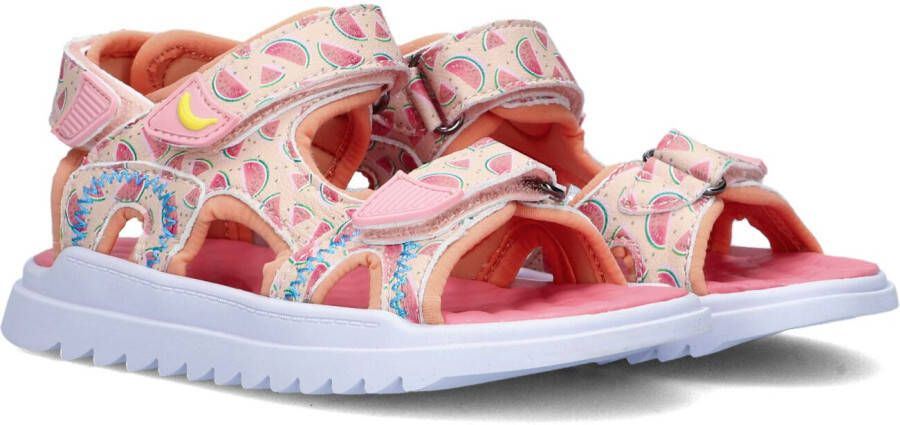 Go Banana's Watermeloen sandalen met all over print lichtroze
