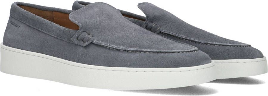 Goosecraft Blauw Suède Loafer Bean Blue Heren