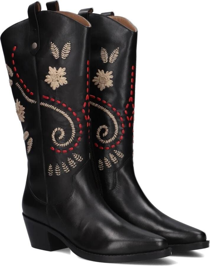 GOOSECRAFT Zwarte Cowboylaarzen Viv 2-a