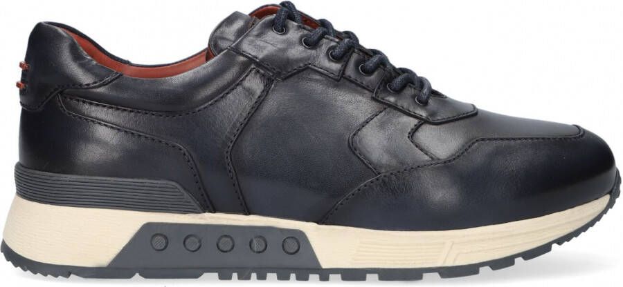 Greve Haarlem K Lage sneakers Leren Sneaker Heren Blauw