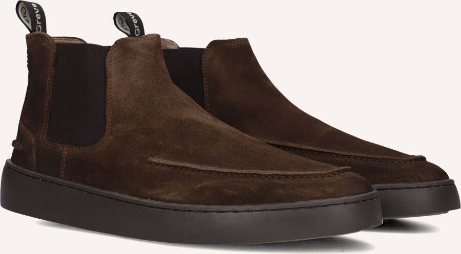 GREVE Chelsea Boots Heren Wave 2701 Maat: 42 5 Materiaal: Suède Kleur: Bruin