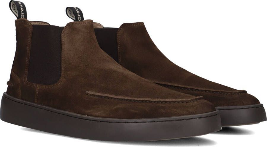 GREVE Chelsea Boots Heren Wave 2701 Maat: 42 5 Materiaal: Suède Kleur: Bruin