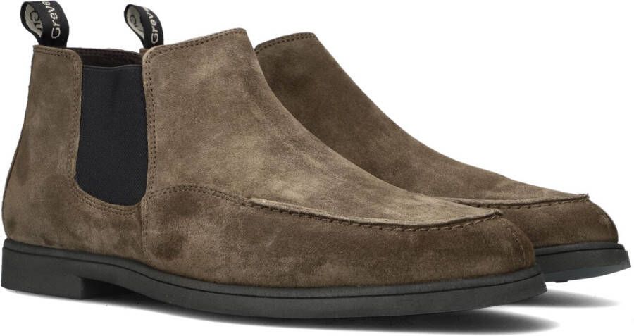 GREVE Chelsea Boots Heren Tufo 1737 Maat: 40 5 Materiaal: Suède Kleur: Bruin