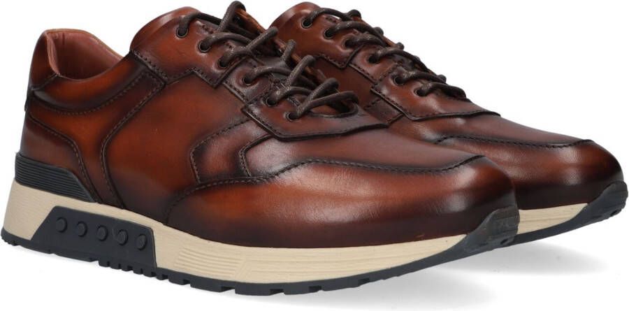 Greve 4289.88-001~~~~~~~~~~~~~~~~~~~ Lage sneakersVrije tijdsschoenenHeren sneakers Cognac