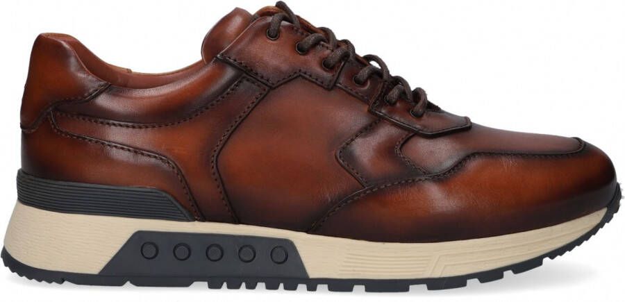 Greve 4289.88-001~~~~~~~~~~~~~~~~~~~ Lage sneakersVrije tijdsschoenenHeren sneakers Cognac