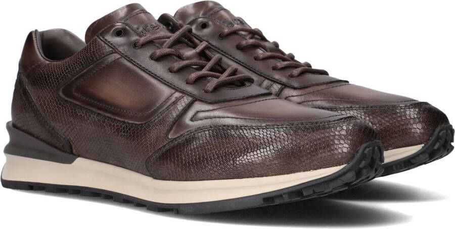 Greve Podium 7258 Lage sneakers Leren Sneaker Heren Bruin +