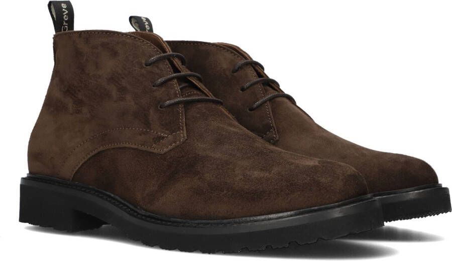 GREVE Veterboots Heren Deventer 5550 Maat: 44 Materiaal: Suède Kleur: Bruin