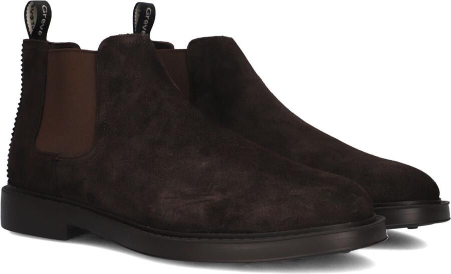 GREVE Chelsea Boots Heren Highland Suède Bruin