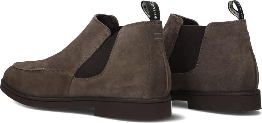 GREVE Chelsea Boots Heren Tufo Suède Taupe - Foto 4