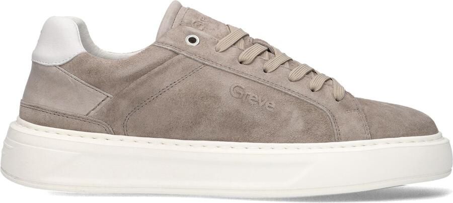 GREVE Lage Sneakers Heren Delft Suède Taupe