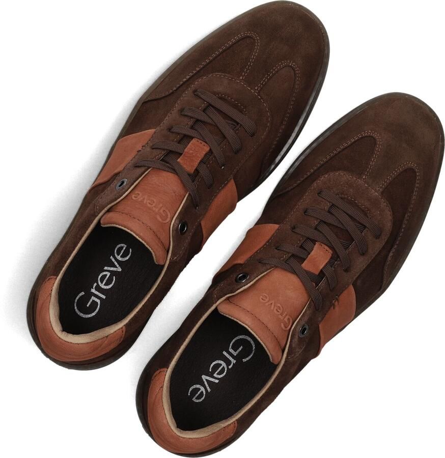 GREVE Lage Sneakers Heren Wave Suède Bruin - Foto 4