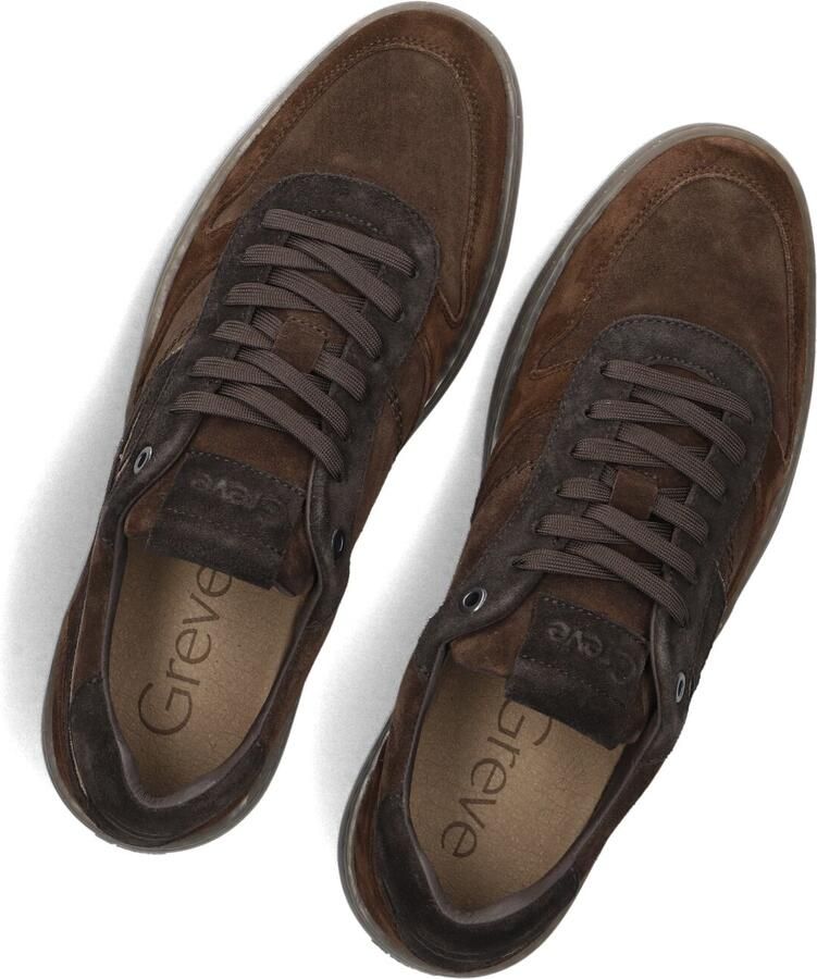GREVE Lage Sneakers Heren Wave Suède Bruin - Foto 4