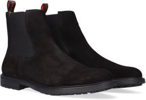 Greve Zwarte Chelsea Boots Barbour 5724