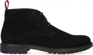 Greve Zwarte Veterschoenen Barbour 5565