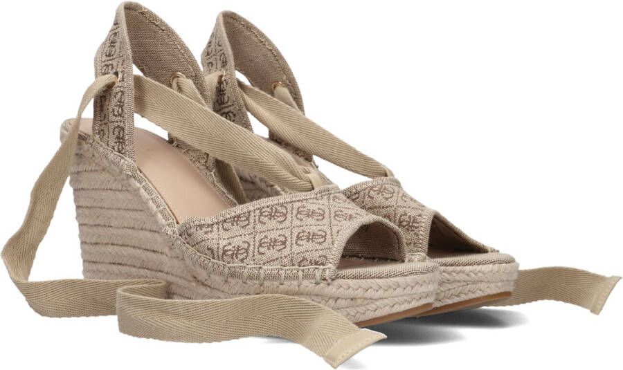 GUESS Bruin Tinten Halona Espadrilles Met Sleehak Dames Beige