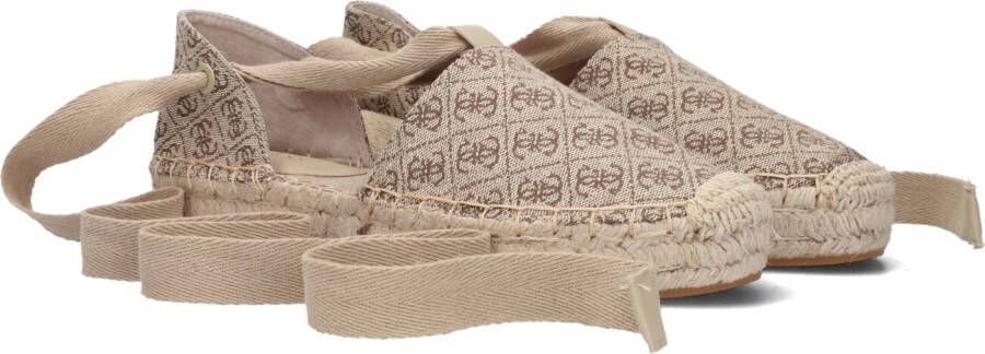 Bruin Tinten Jalene3 Espadrilles Dames Beige