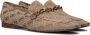 Bruin Tinten Marta Loafers Instappers Dames Beige - Thumbnail 1