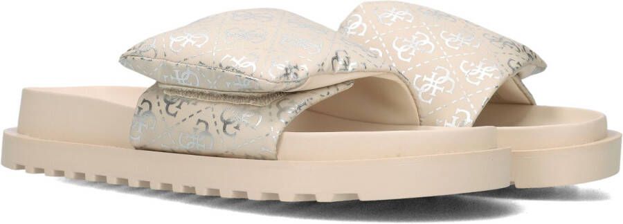 Guess Slippers met labelprint model 'FABETZY'