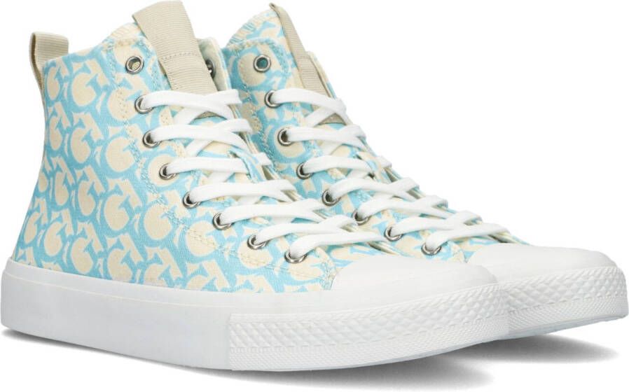 GUESS Ederla Hi hoge sneakers blauw roze