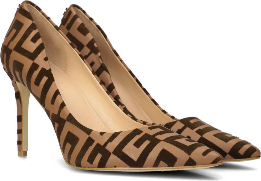 GUESS Dames Leren Pumps Met Hak - Elegante Zwarte Hakken Schoenen Maat 40