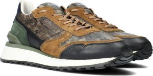 GUESS Varese Lage sneakers Leren Sneaker Heren Groen