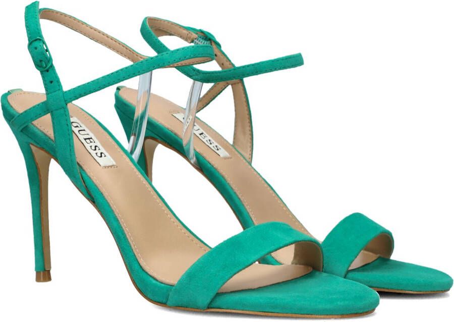 Guess Groene Suède Sandaal Kabelle Green Dames