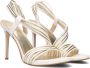 Guess Stijlvolle Gelamineerde Hoge Hak Sandalen Wit Dames - Thumbnail 1