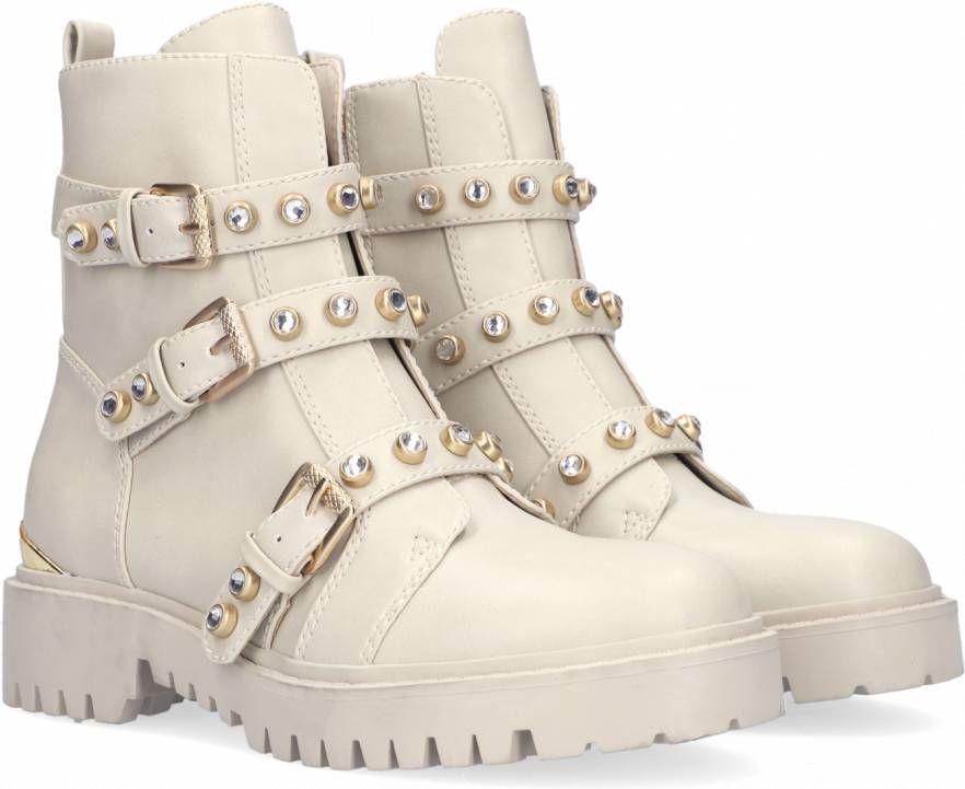 GUESS Ocea Veterboots Laarzen Met Veters Dames Wit - Schoenen.nl