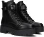 Guess Zwarte Veters Polyurethaan Laarzen Black Dames - Thumbnail 1
